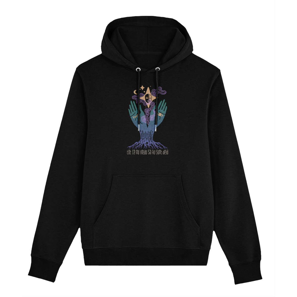 byron - Hanorac negru "Anima" (unisex)