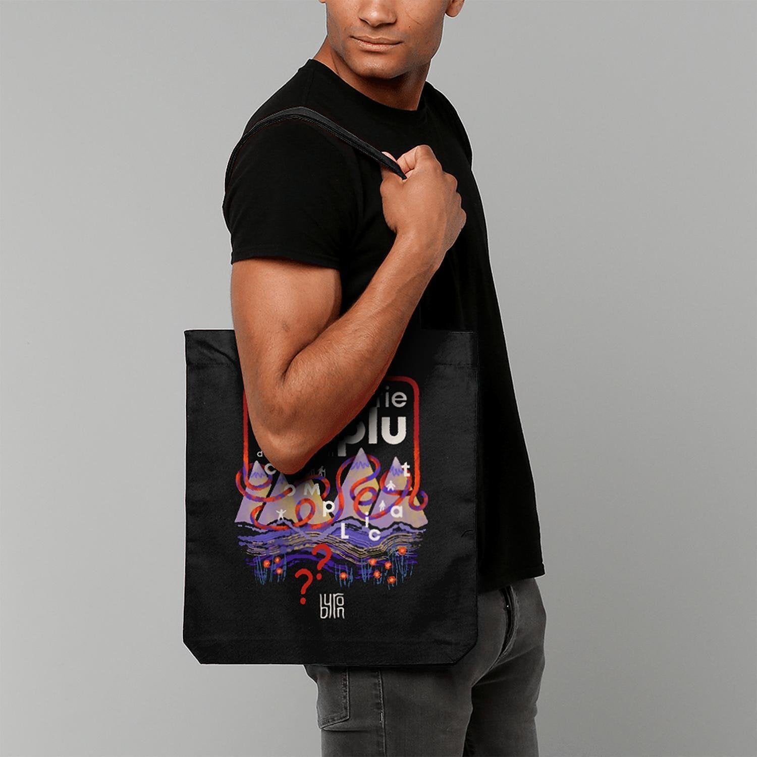 byron - Tote bag "De ce să fie simplu" natur-Copy