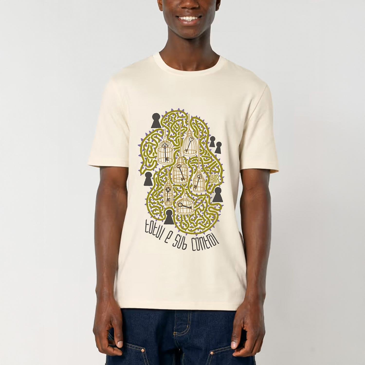 byron - Tricou natur "Totul e sub control" (unisex)
