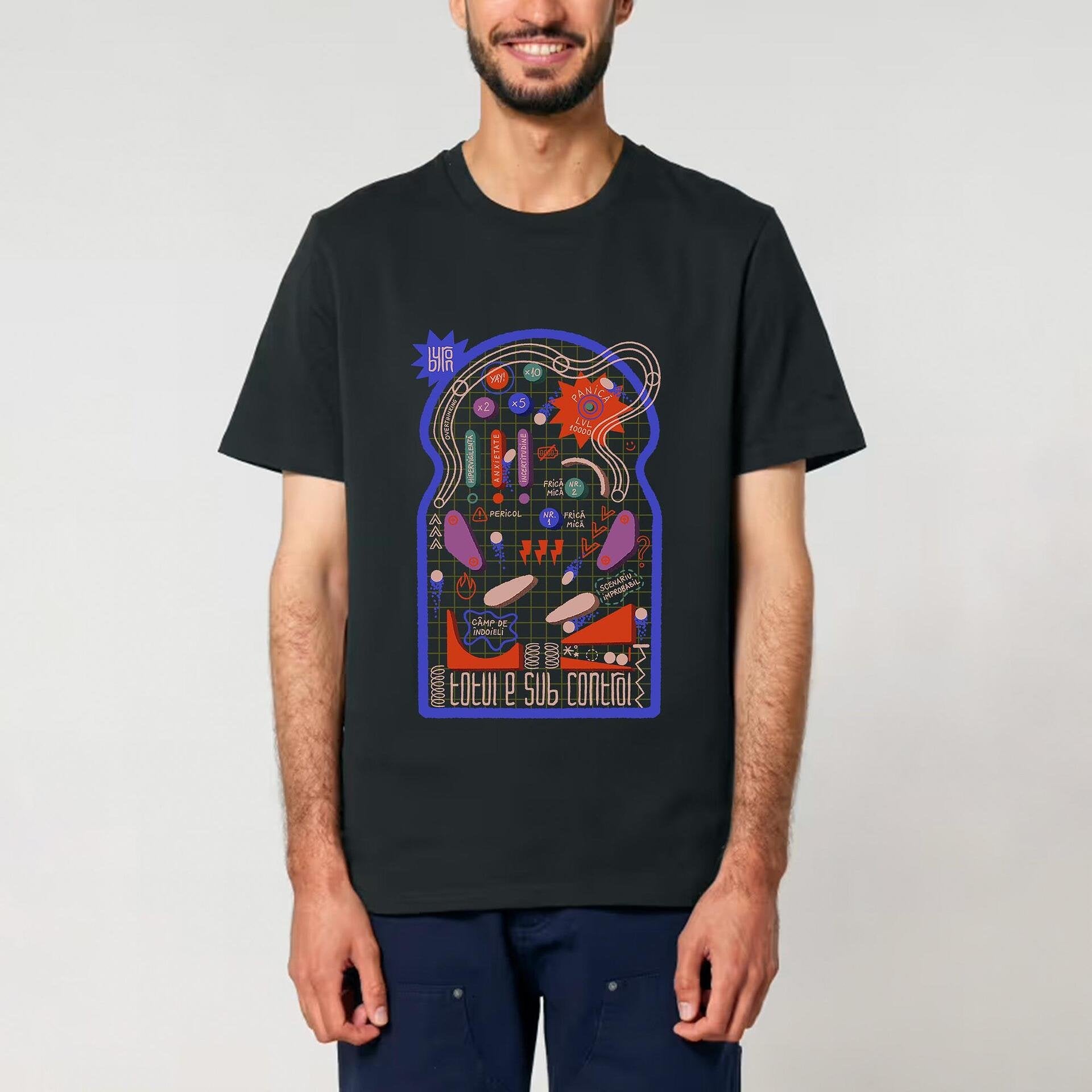 byron - Tricou negru "Anima" (unisex)-Copy