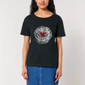 byron - Tricou negru damă "Bile de pinball"-Copy