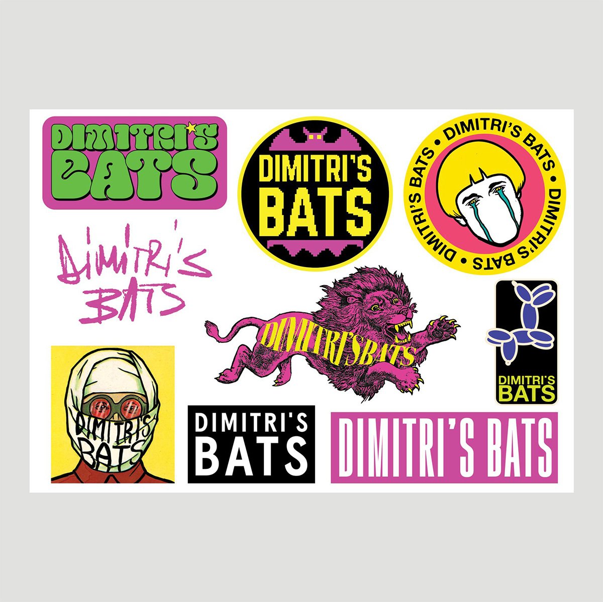 Dimitri's Bats - Sticker sheet