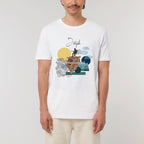 Jurjak - Tricou alb Colaj (unisex)