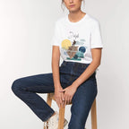 Jurjak - Tricou alb Colaj (unisex)