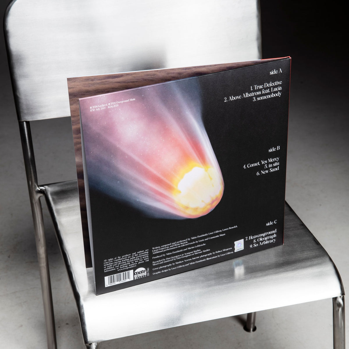 Kadjavsi – Above Albatross 2xLP, spatele copertei cu tracklist
