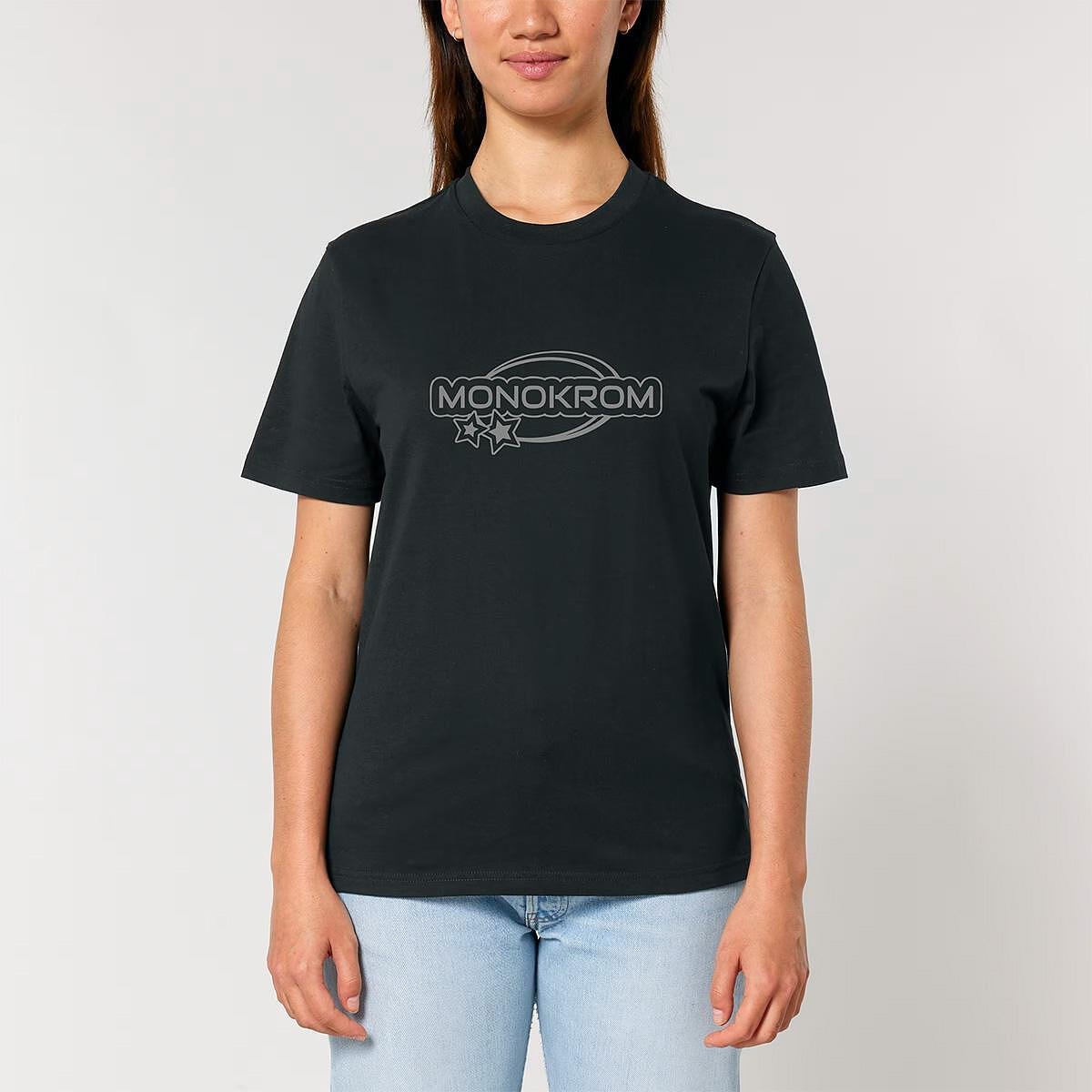 Monokrom - Tricou negru MNK (unisex)-Copy