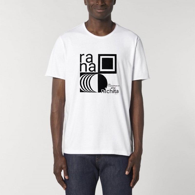 Rana - Tricou alb Nichita (unisex)