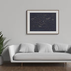 Romanian Alternative Music Map - Art Print Poster 70x50 cm