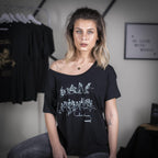 Tricou In Love With Music negru (girlie)