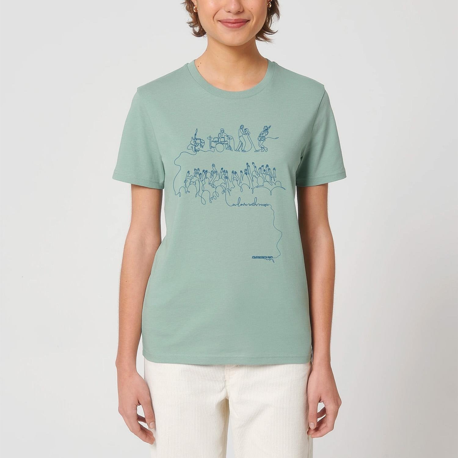 Tricou In Love With Music vernil (unisex)