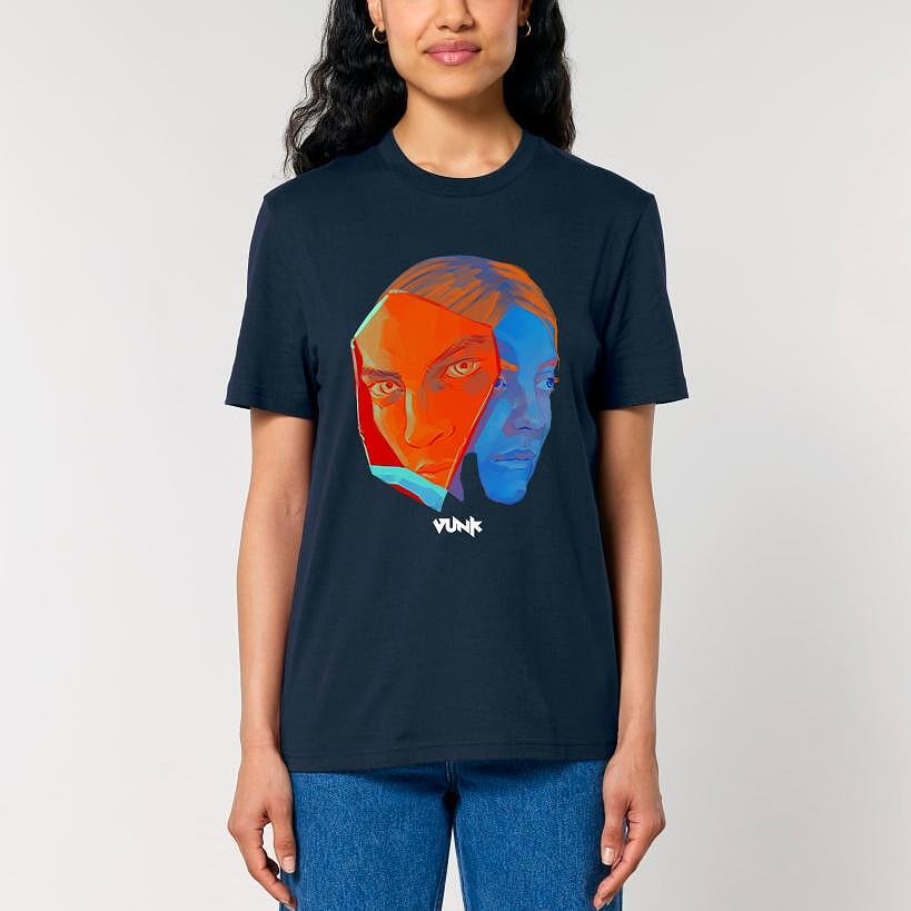 VUNK - Tricou bleumarin Un scaun lângă noi (unisex)