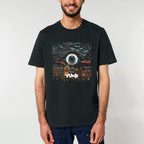 VUNK - Tricou negru O lumină aprinsă (unisex)